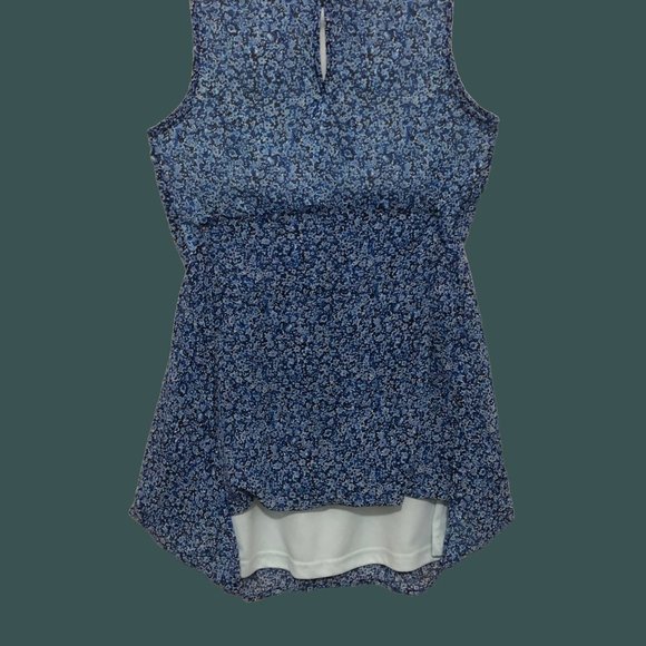 Girls Dress, Medium, Blue Flower Prints, Age 8-10, Youth - Picture 7 of 8